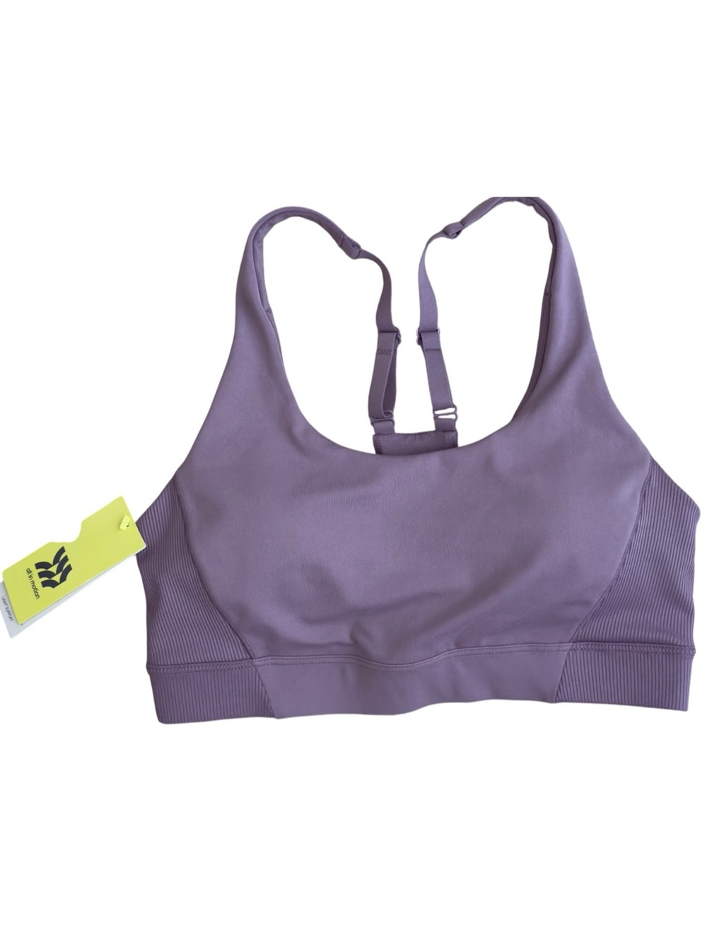 All in Motion Light Support Longline Sports Bra Light Mauve Purple. Medium. NEW.